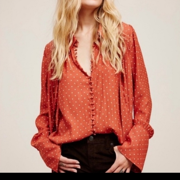 Free People Blouse Size S/P - Picture 2 of 13